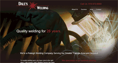 Desktop Screenshot of daleswelding.com